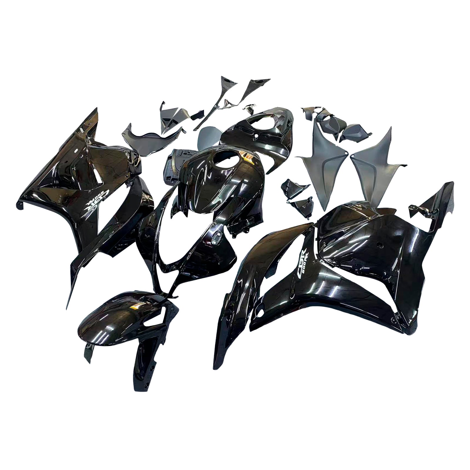 Kit de carenagem preta Amotopart 2009-2012 Honda CBR600RR