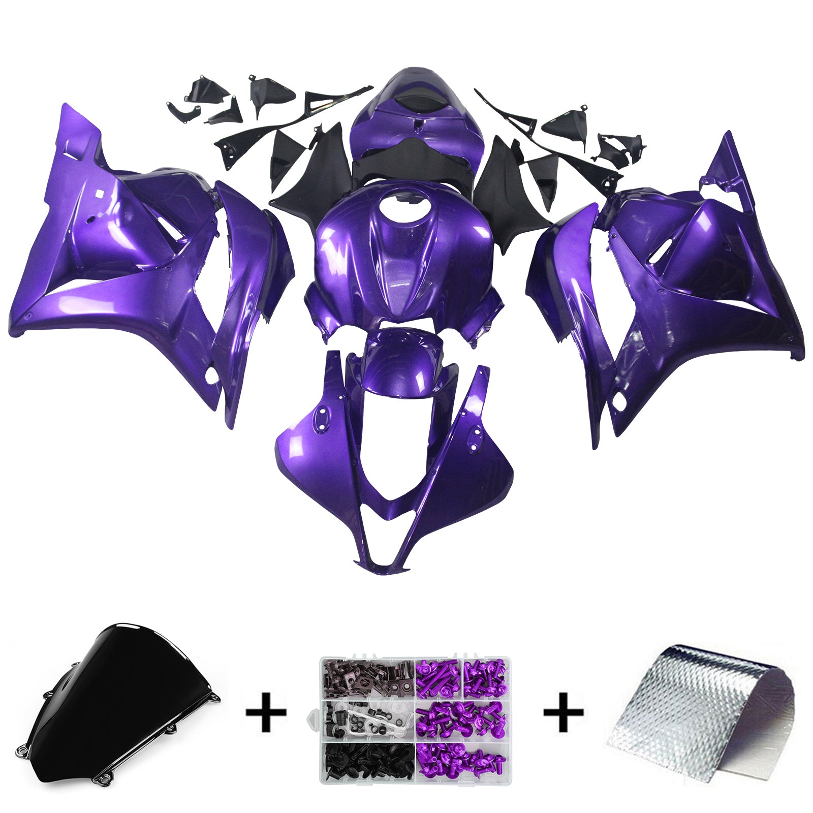 Amotopart 2009-2012 Honda CBR600RR Purple Fairing Kit