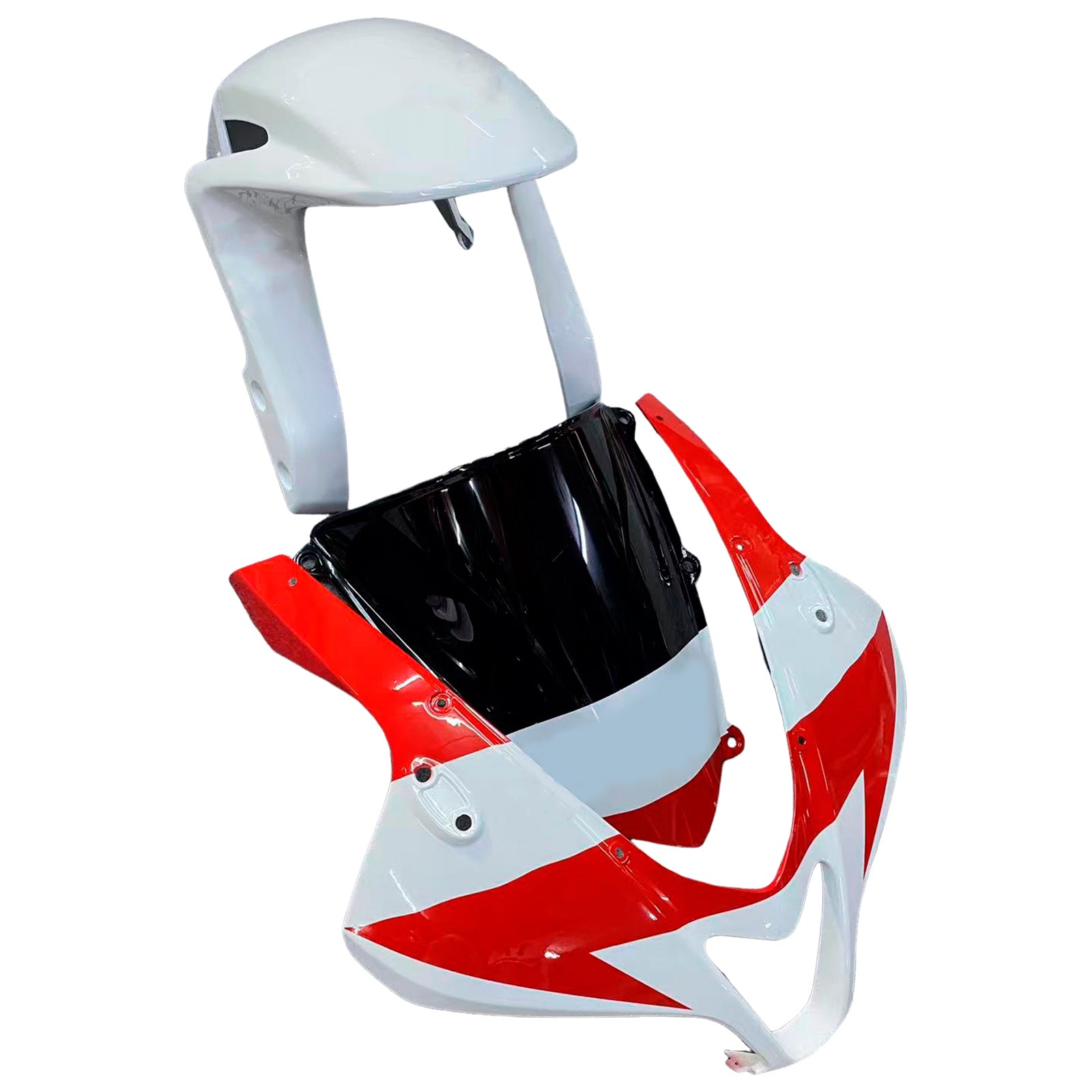 Amotopart 2009-2012 Honda CBR600RR White Red Fairing Kit