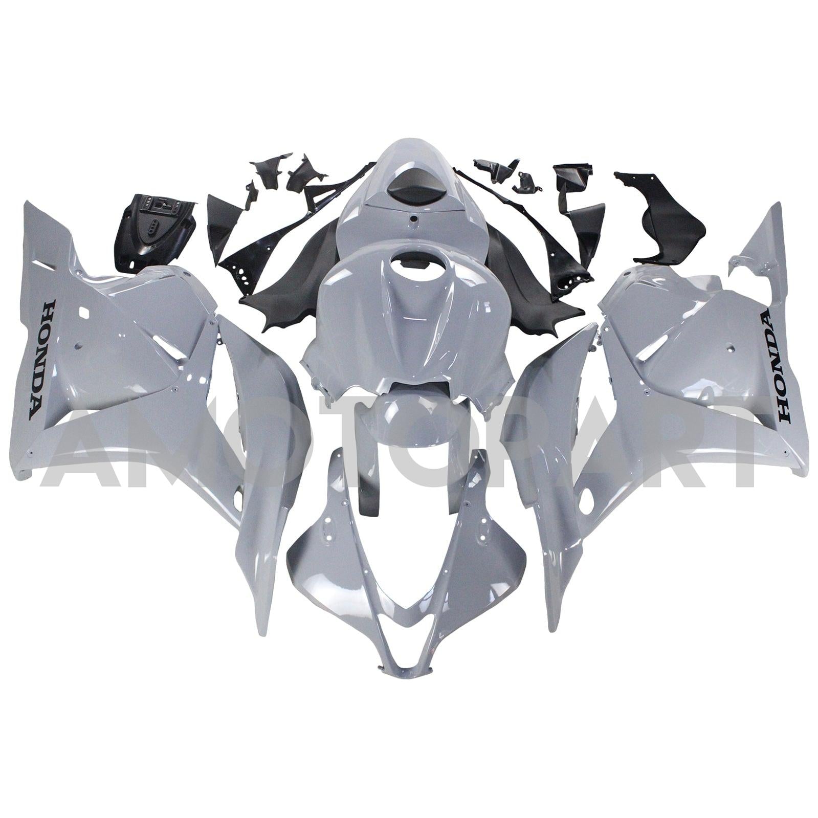 Amotopart 2009-2012 Honda CBR600RR Gloss Gray Fairing Kit