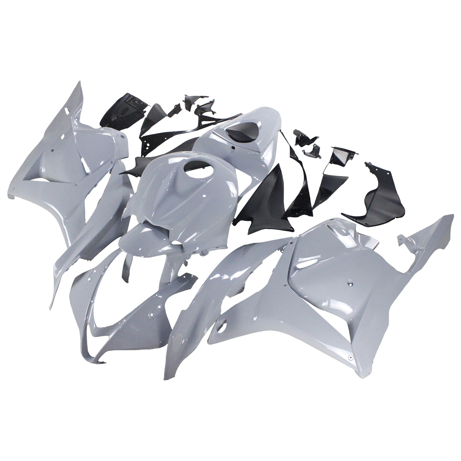 Amotopart 2009-2012 Honda CBR600RR Gloss Grey Fairing Kit