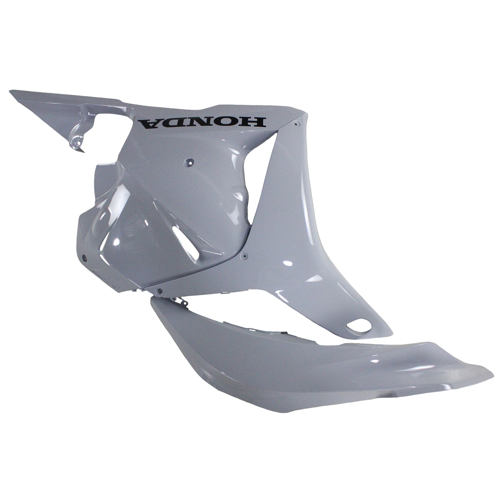 Amotopart Verkleidungssatz für Honda CBR600RR, 2009–2012, Grau glänzend