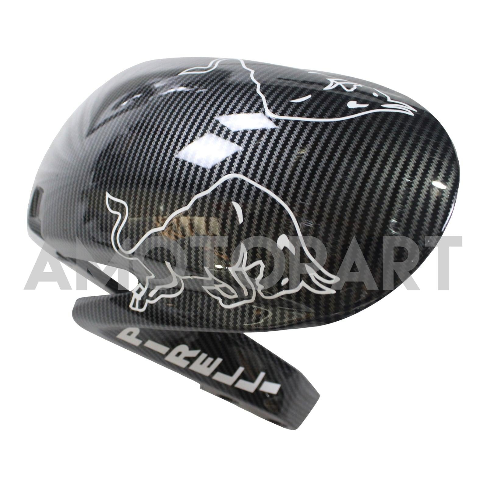 Amotopart 2009-2012 Honda CBR600RR Carbon Fiber Black White Letter Fairing Kit