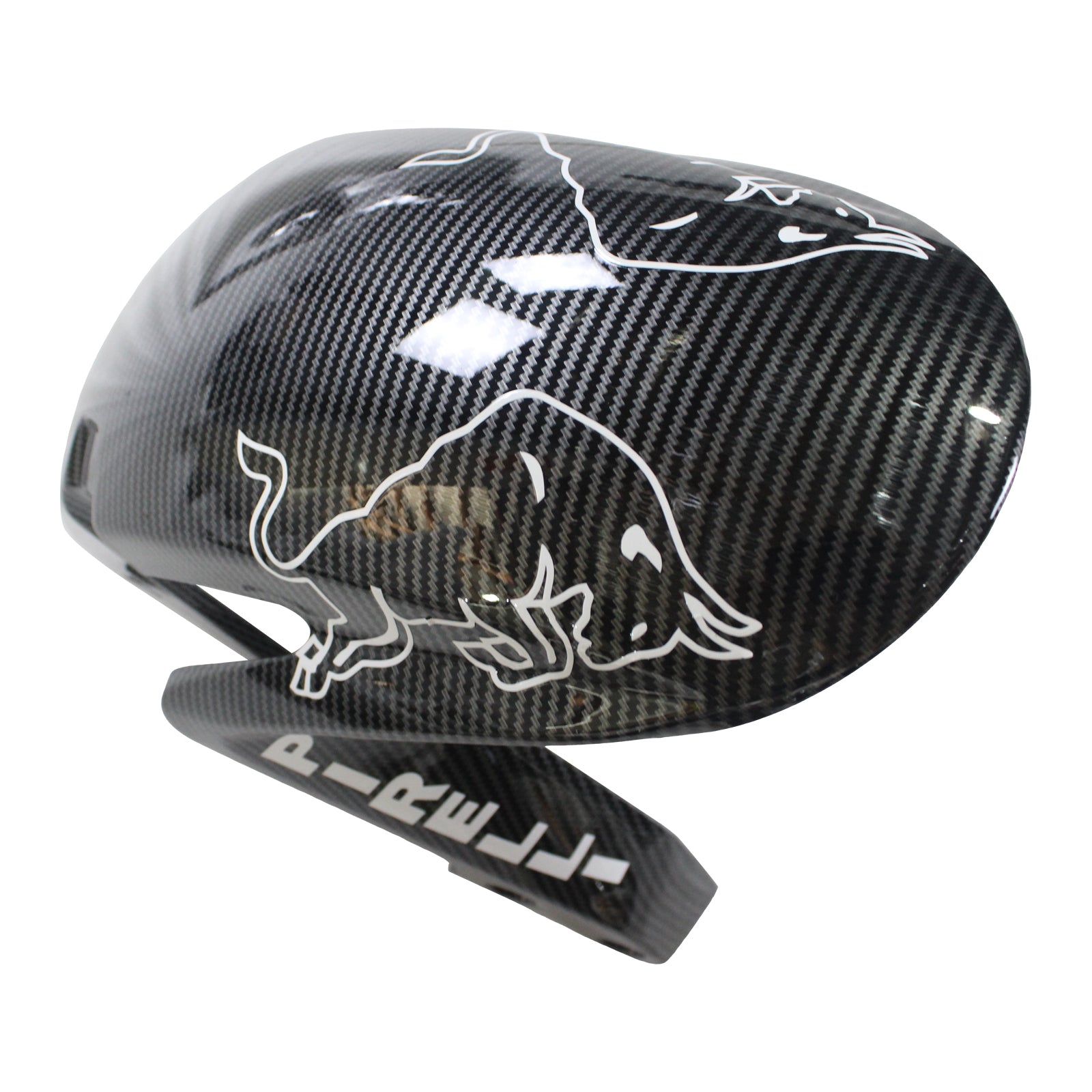 Amotopart 2009-2012 Honda CBR600RR Carbon Fiber Black White Letter Fairing Kit