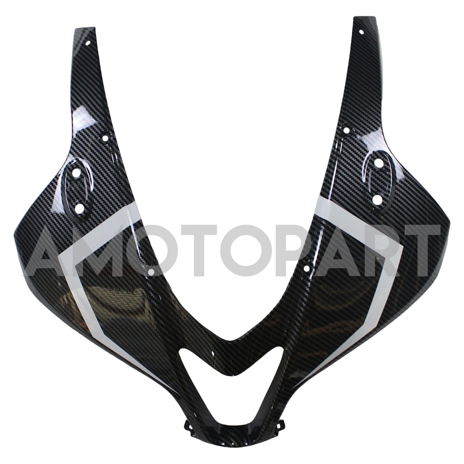 Amotopart 2009-2012 Honda CBR600RR Carbon Fiber Black White Letter Fairing Kit