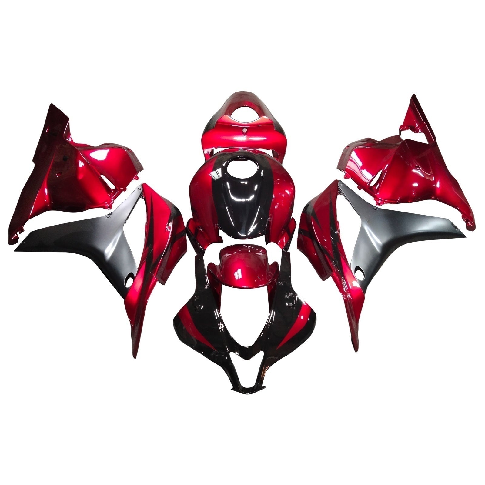 Amotopart 2009-2012 Honda CBR600RR Red Black Fairing Kit