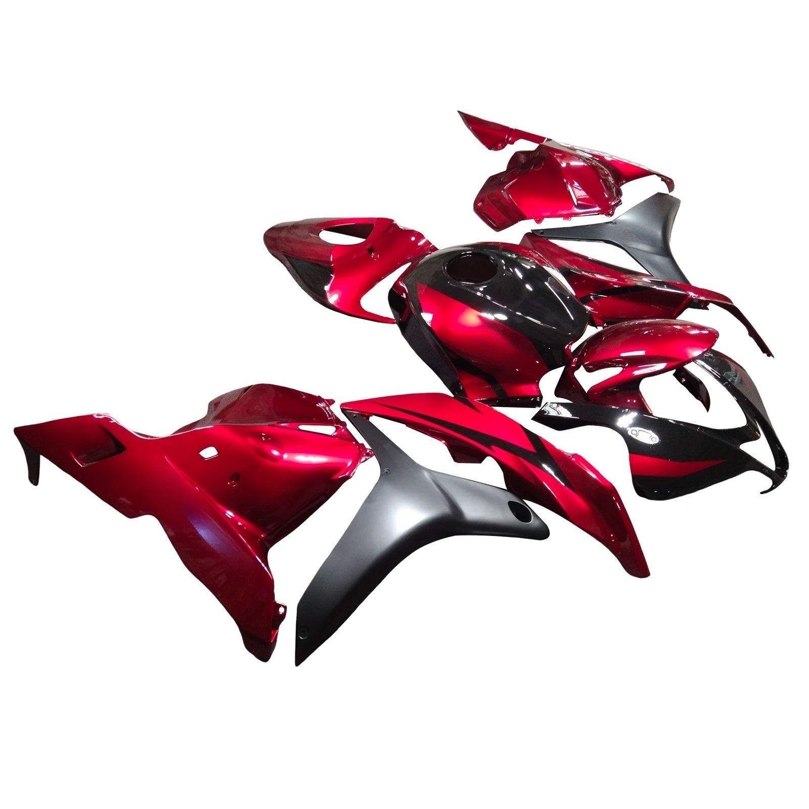 Amotopart 2009-2012 Honda CBR600RR RED BLACK RAKING KIT