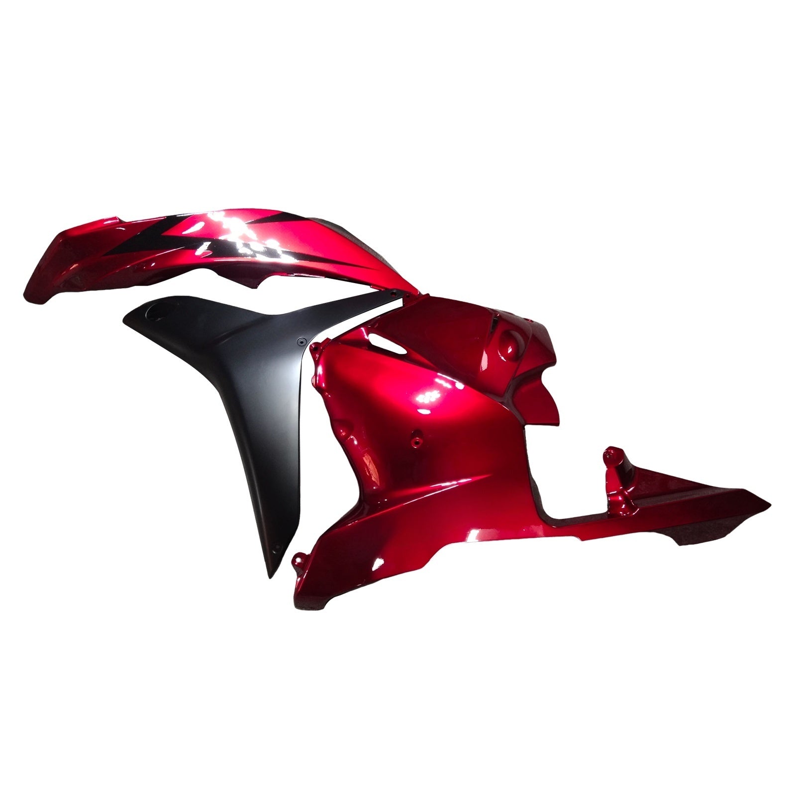 Amotopart 2009-2012 Honda CBR600RR RED BLACK RAKING KIT