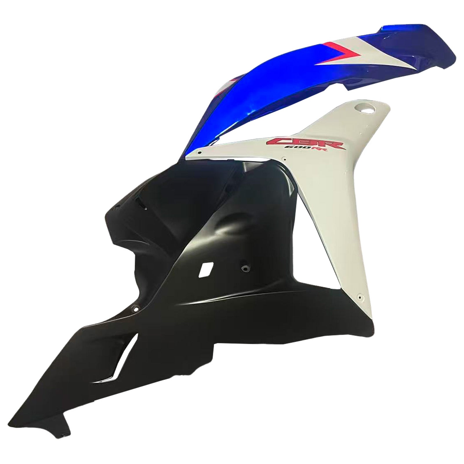 Amotopart 2009-2012 Honda CBR600RR White Red Blue Fairing Kit
