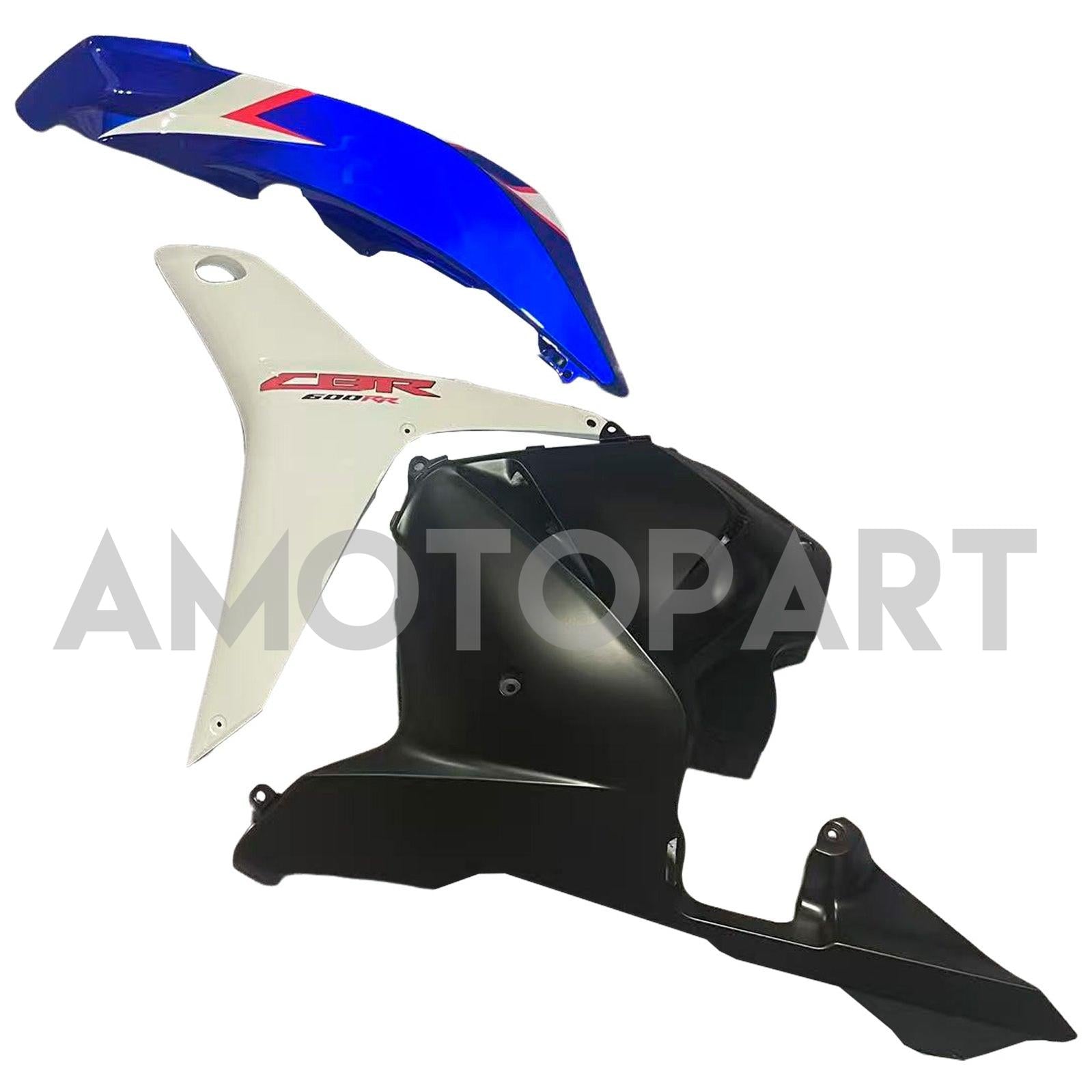 Amotopart 2009-2012 Honda CBR600RR WHITE RED BLUE FAILING KIT