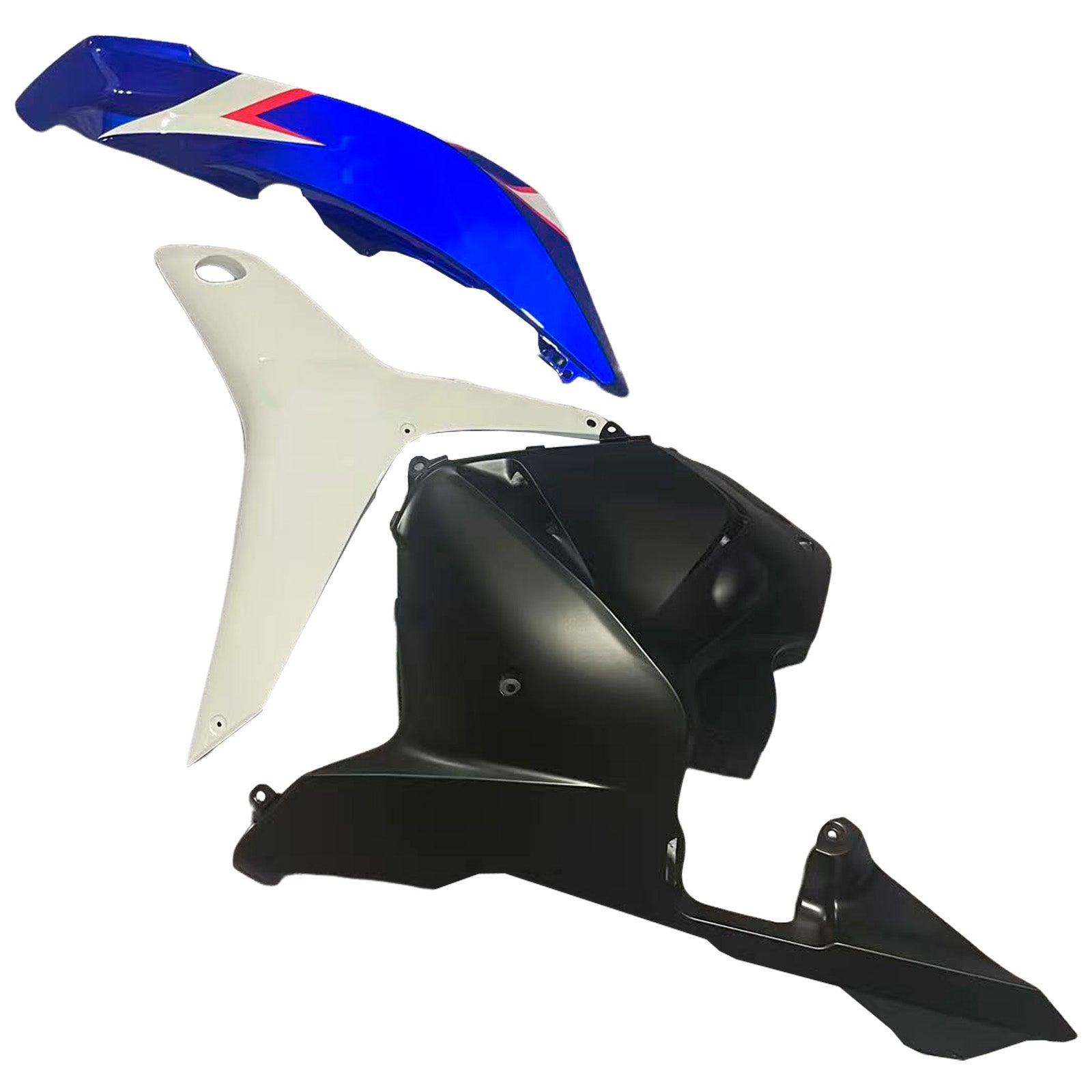 Amotopart 2009-2012 Honda CBR600RR White Red Blue Fairing Kit