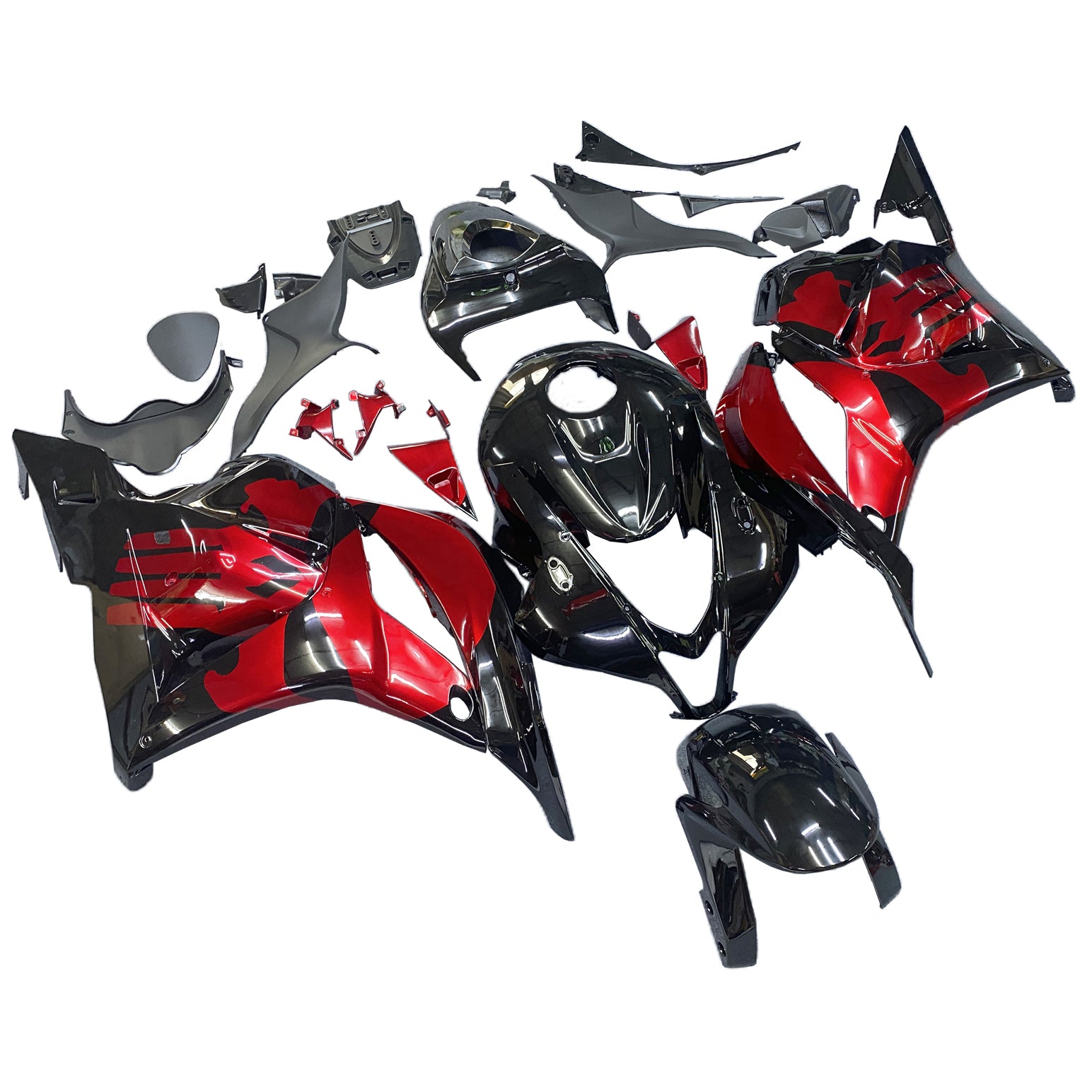 Amotopart 2009-2012 Honda CBR600RR Red&Black Fairing Kit