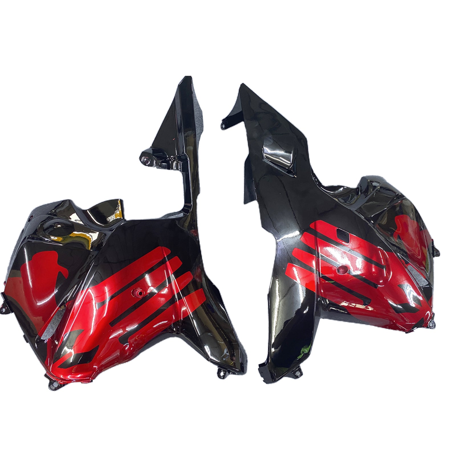 Amotopart 2009–2012 Honda CBR600RR Rot-Schwarzes Verkleidungsset