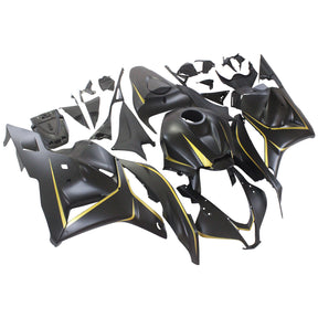 Amotopart 2009-2012 Honda CBR600RR Black Gold Fairing Kit