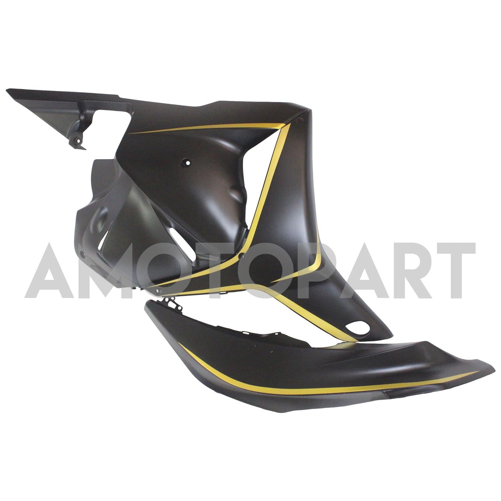 Amotopart 2009–2012 Honda CBR600RR Schwarz-Gold-Verkleidungsset