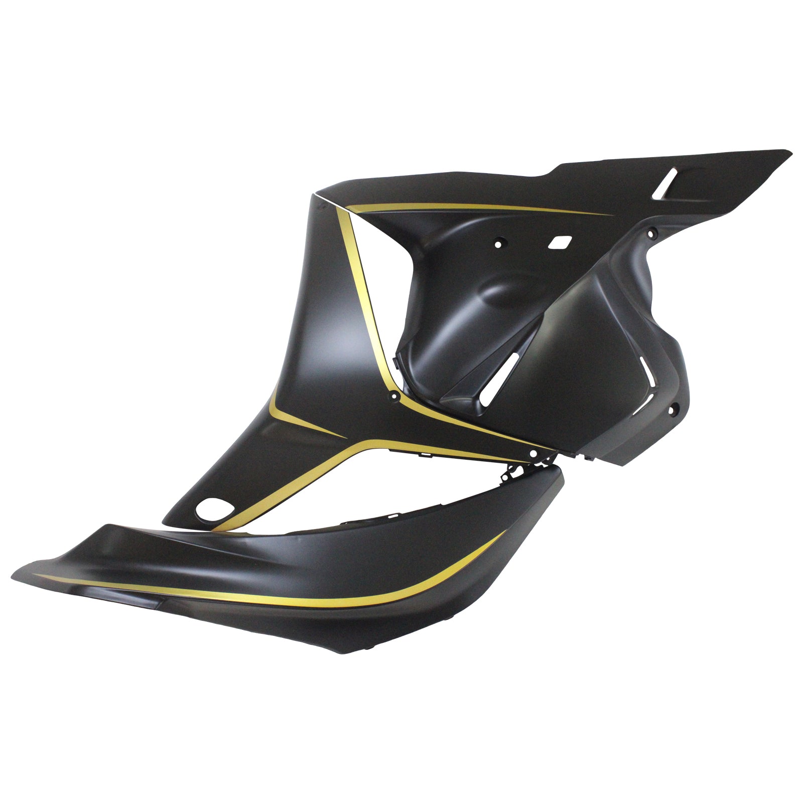 Amotopart 2009-2012 Honda CBR600RR Black Gold Fairing Kit