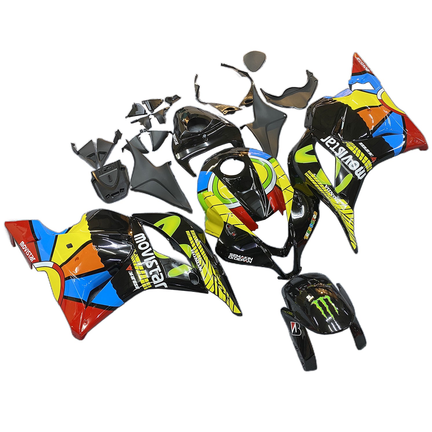 Amotopart 2009-2012 Honda CBR600RR Multicolor Fairing Kit