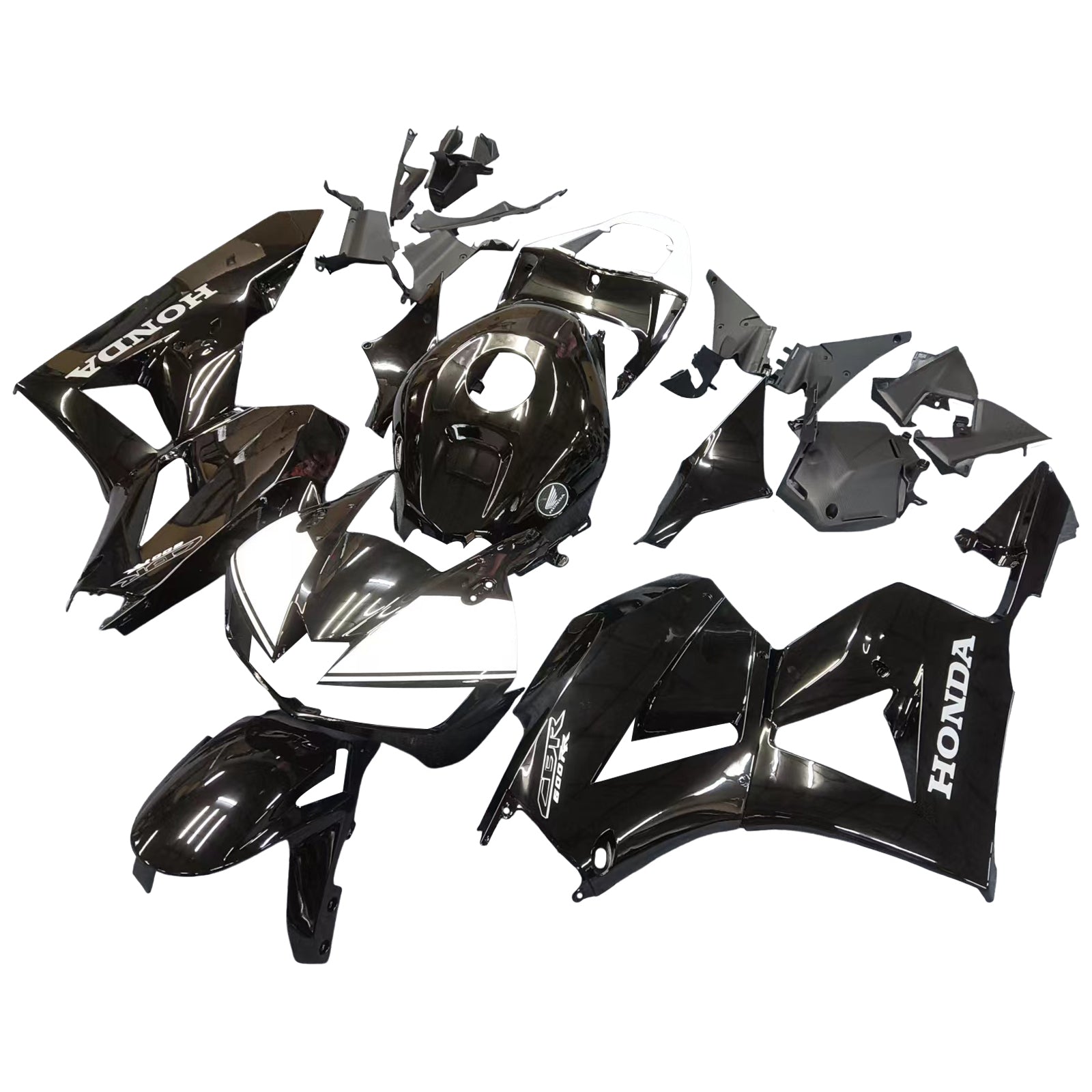 Amotopart 2013-2023 Honda CBR600RR Kit de carénage G-Noir