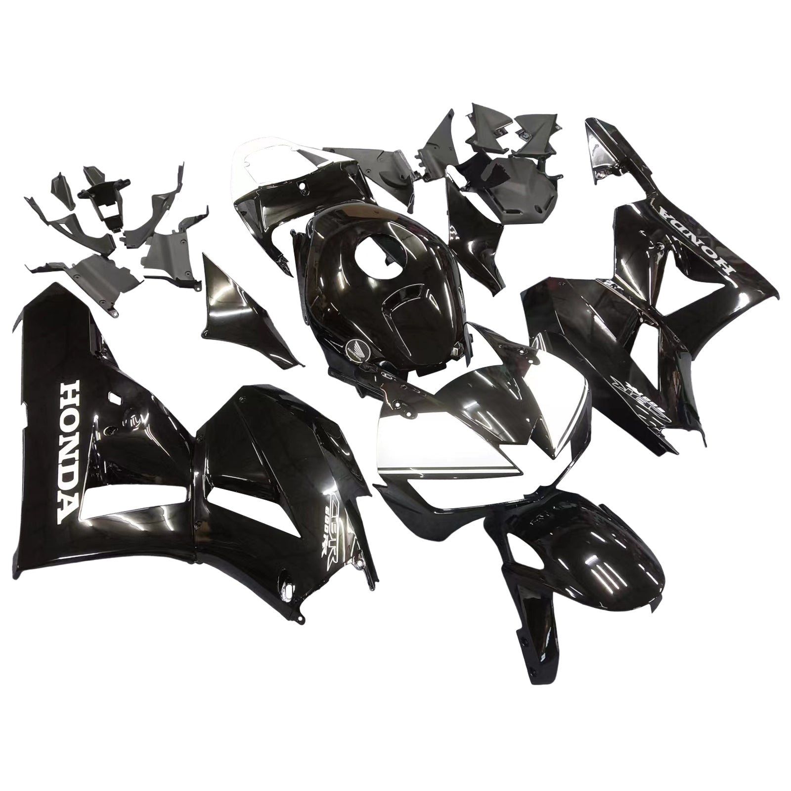 Amotopart 2013–2023 Honda CBR600RR Verkleidung G-Schwarz Kit