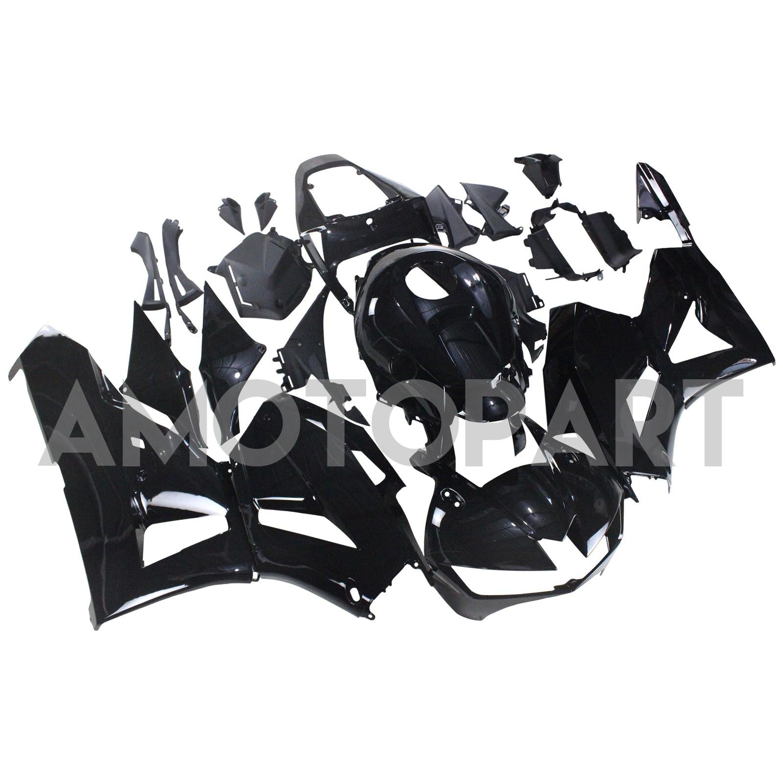 Amotopart 13-25 wersja US. & Zestaw owiewek Honda CBR600 Gloss Black (wersja europejska) 13-23