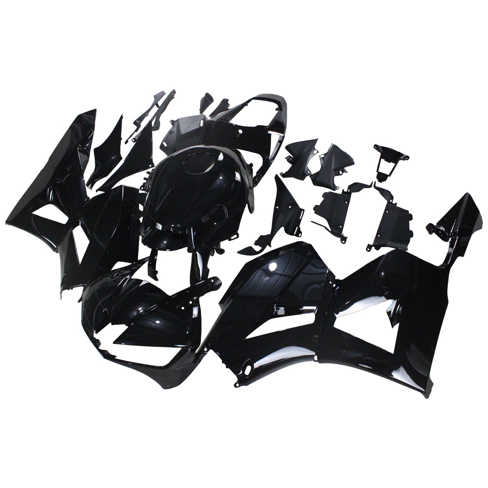 Amotopart 2013-2023 Honda CBR600 Fairing Gloss Black Kit