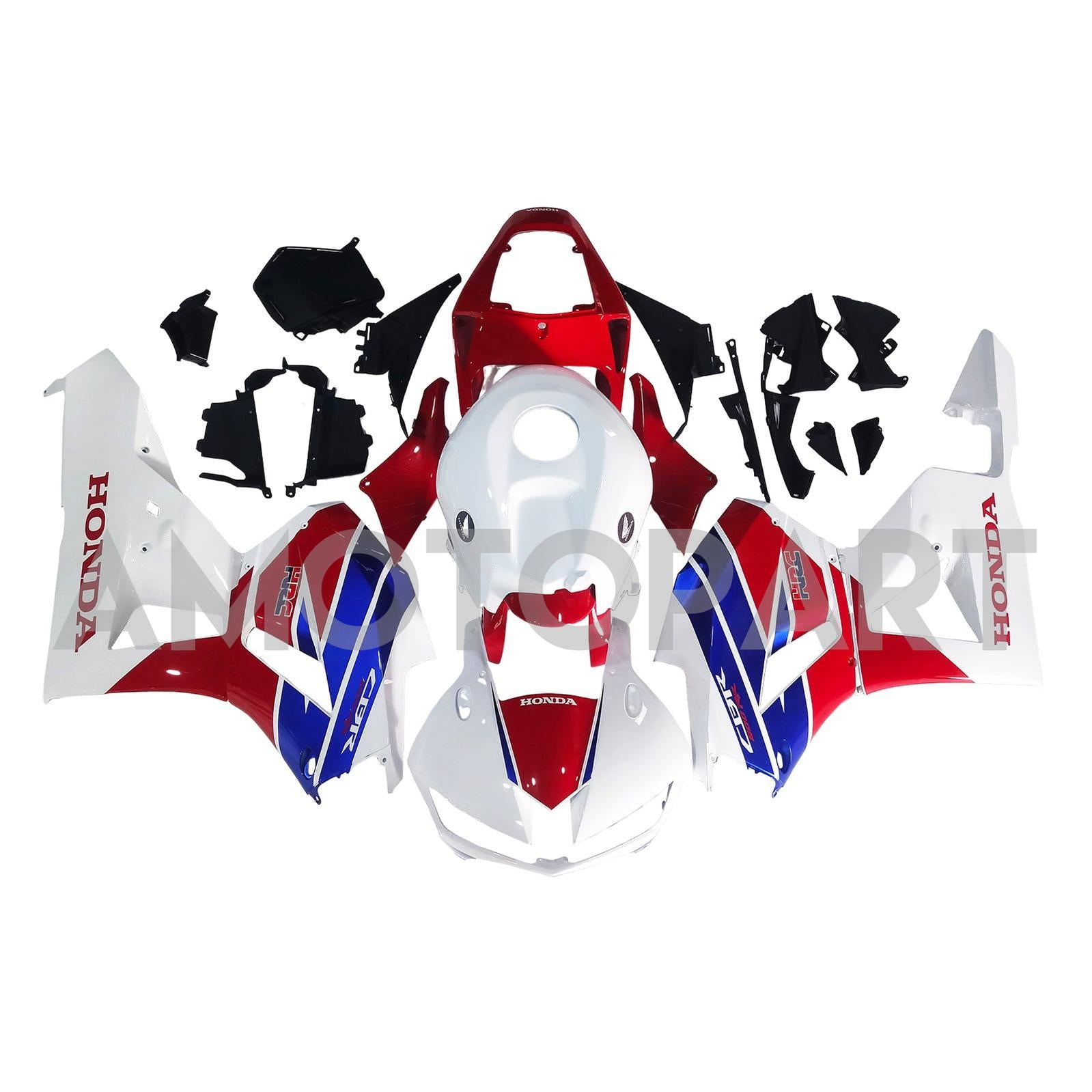 Amotopart 13-25 US ver. & 13-23 European ver. Honda CBR600 Fairing Red&Blue Style2 Kit