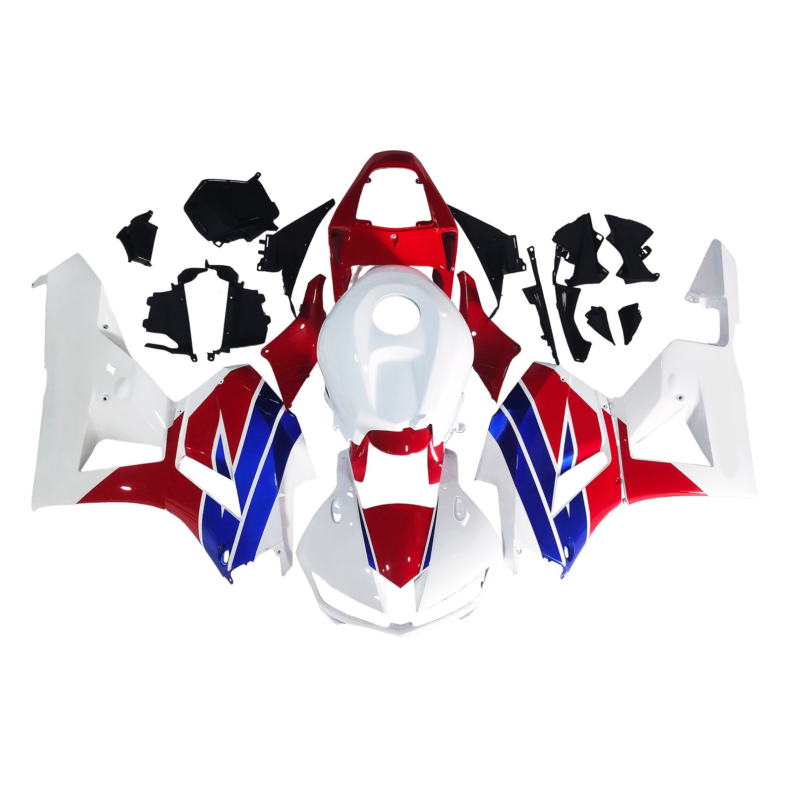 Amotopart 13-25 US ver. & 13-23 European ver. Honda CBR600 Fairing Red&Blue Style2 Kit