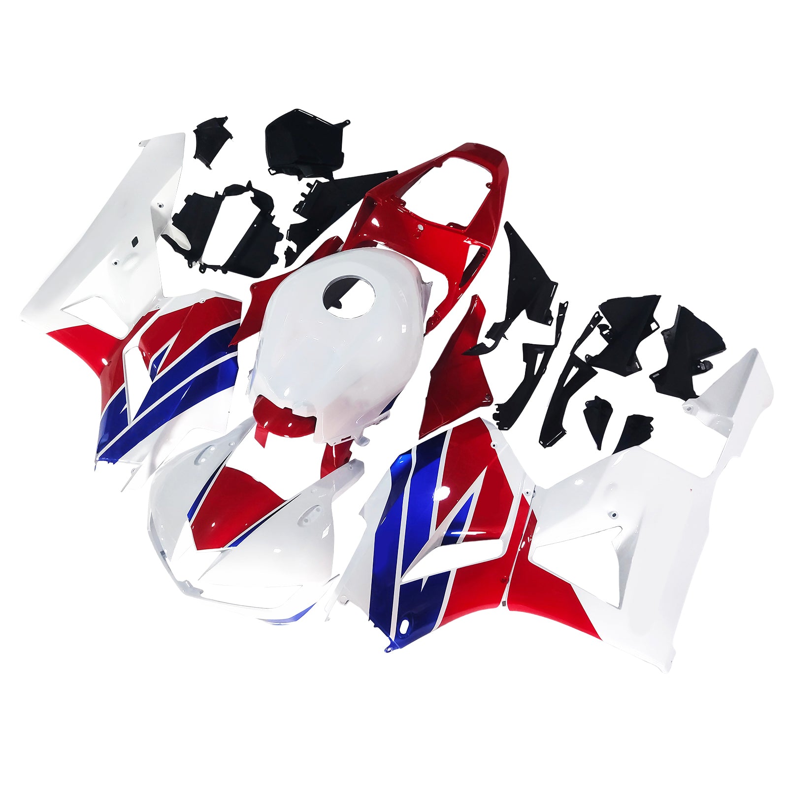 Amotopart 13-25 wersja US. & 13-23 Wersja europejska Honda CBR600 Fairing Red&Zestaw Blue Style2