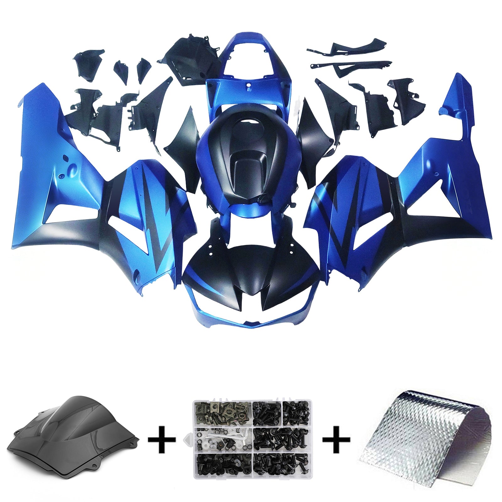 Amotopart 13-26 US ver. &  13-23 Europæisk version Honda CBR600 kåbe blå&MSort kit