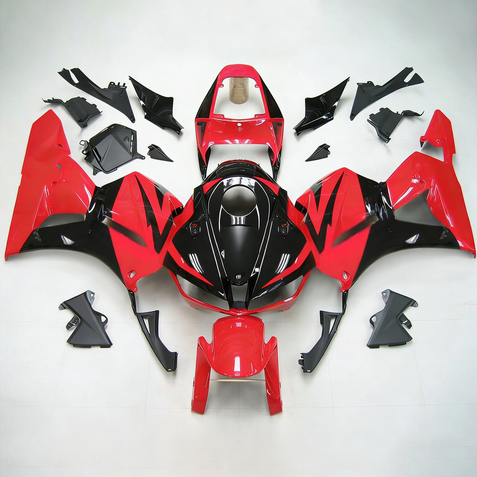 Amotopart 13-26 US ver. & 13-23 European ver. Honda CBR600 Fairing Red&Black Style1 Kit