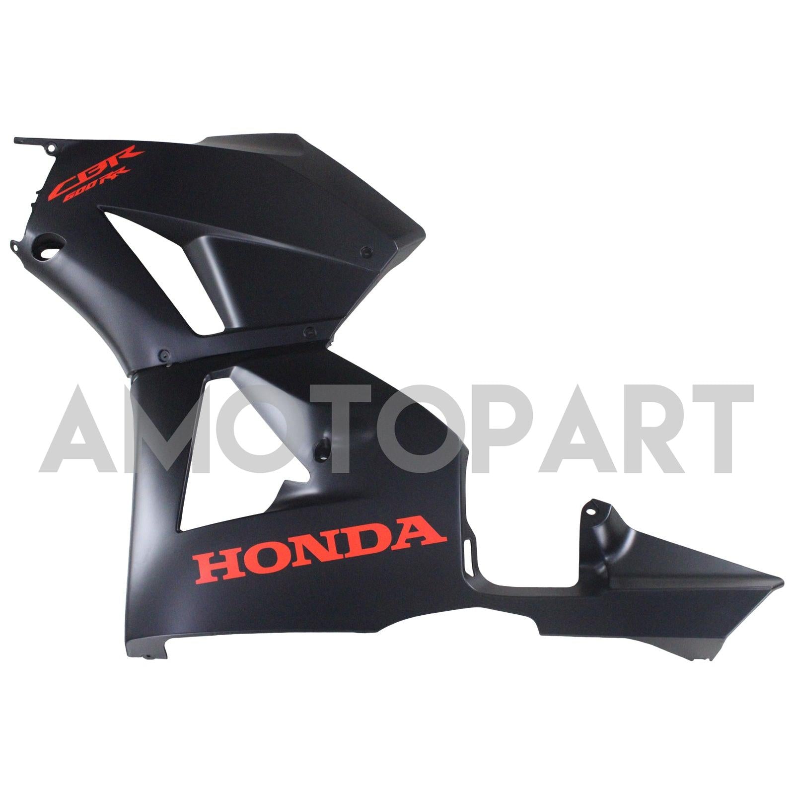 Amotopart 13-25 version américaine & Carénage noir mat pour Honda CBR600 version européenne 13-23&Kit logo rouge