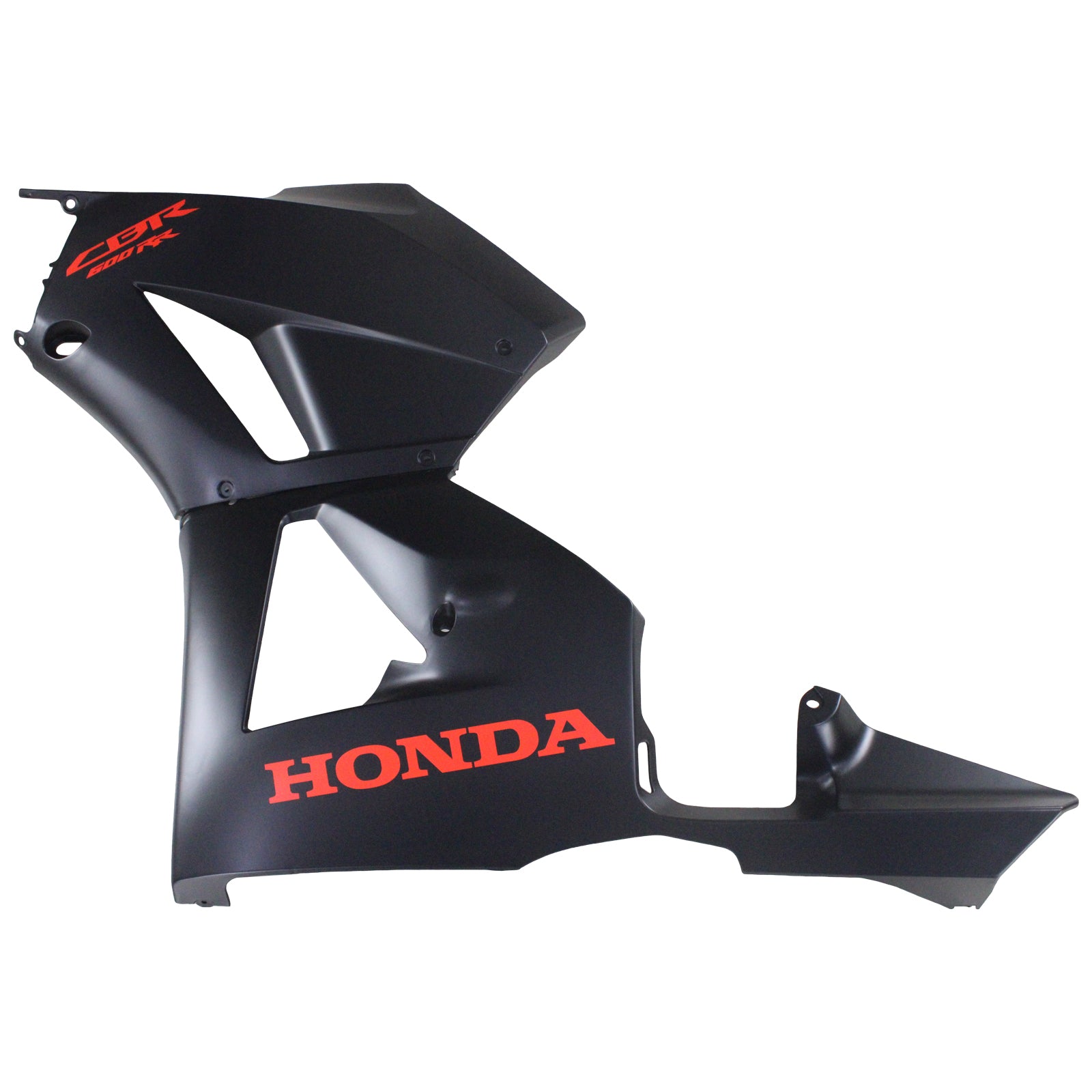 Amotopart 2013–2023 Honda CBR600 Verkleidung, Mattschwarz und rotes Logo-Set