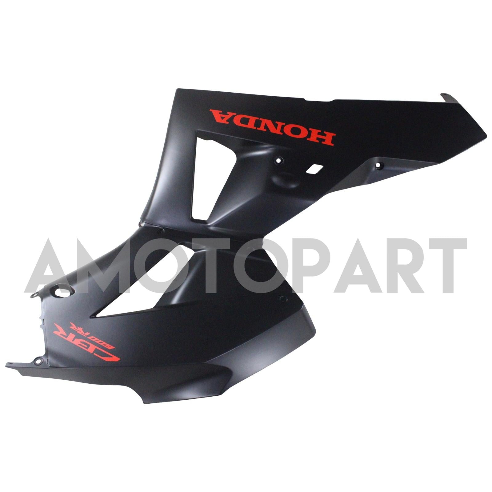 Amotopart 13-25 version américaine & Carénage noir mat pour Honda CBR600 version européenne 13-23&Kit logo rouge