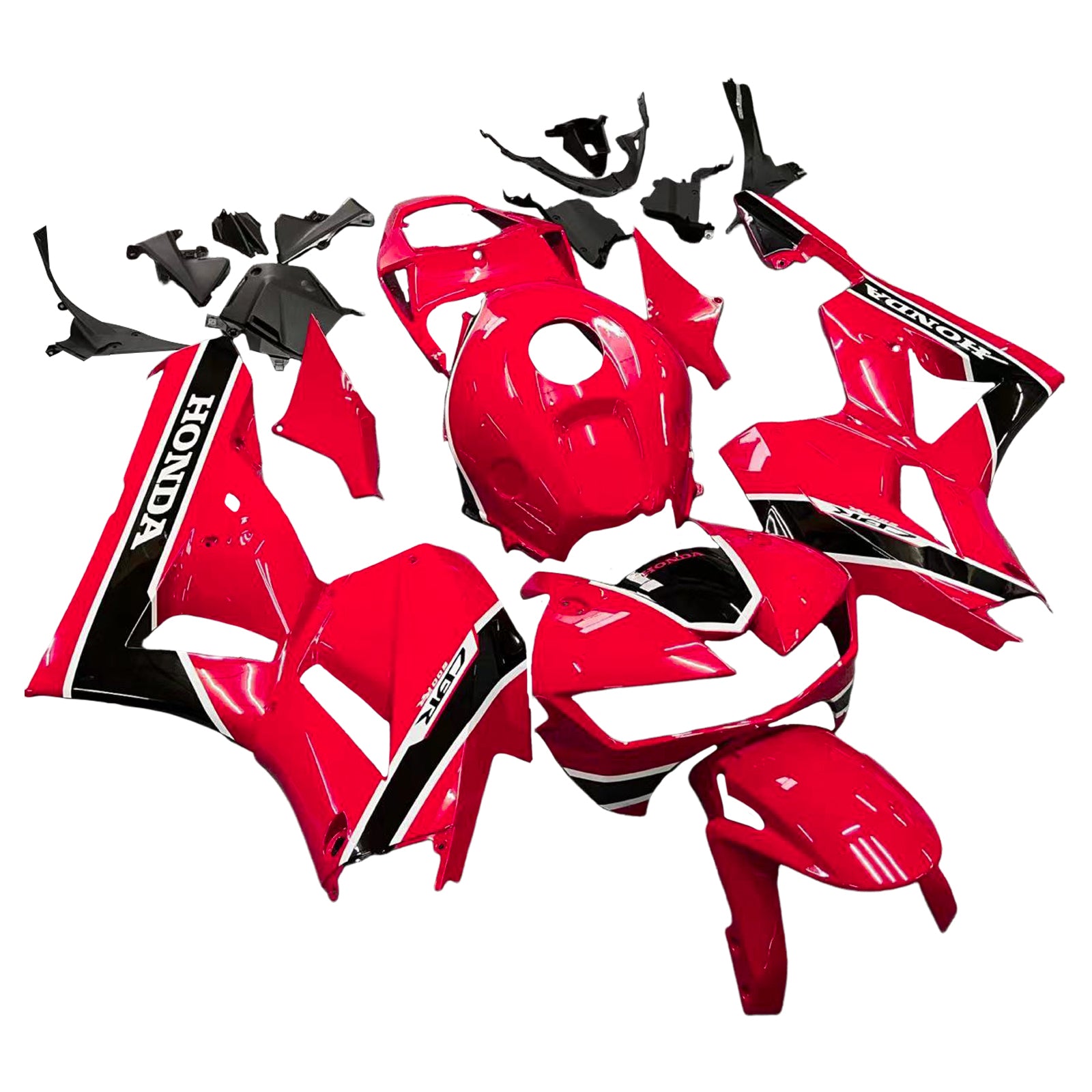 Amotopart 2013-2023 Honda CBR600 Fairing Red&Black Style3 Kit