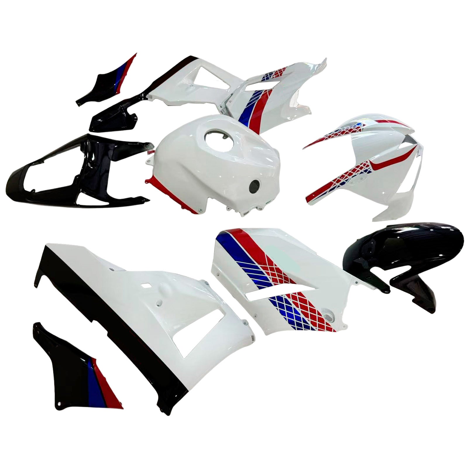 Amotopart 2013-2020 Honda CBR600 Fairing White&Blue&Red Kit