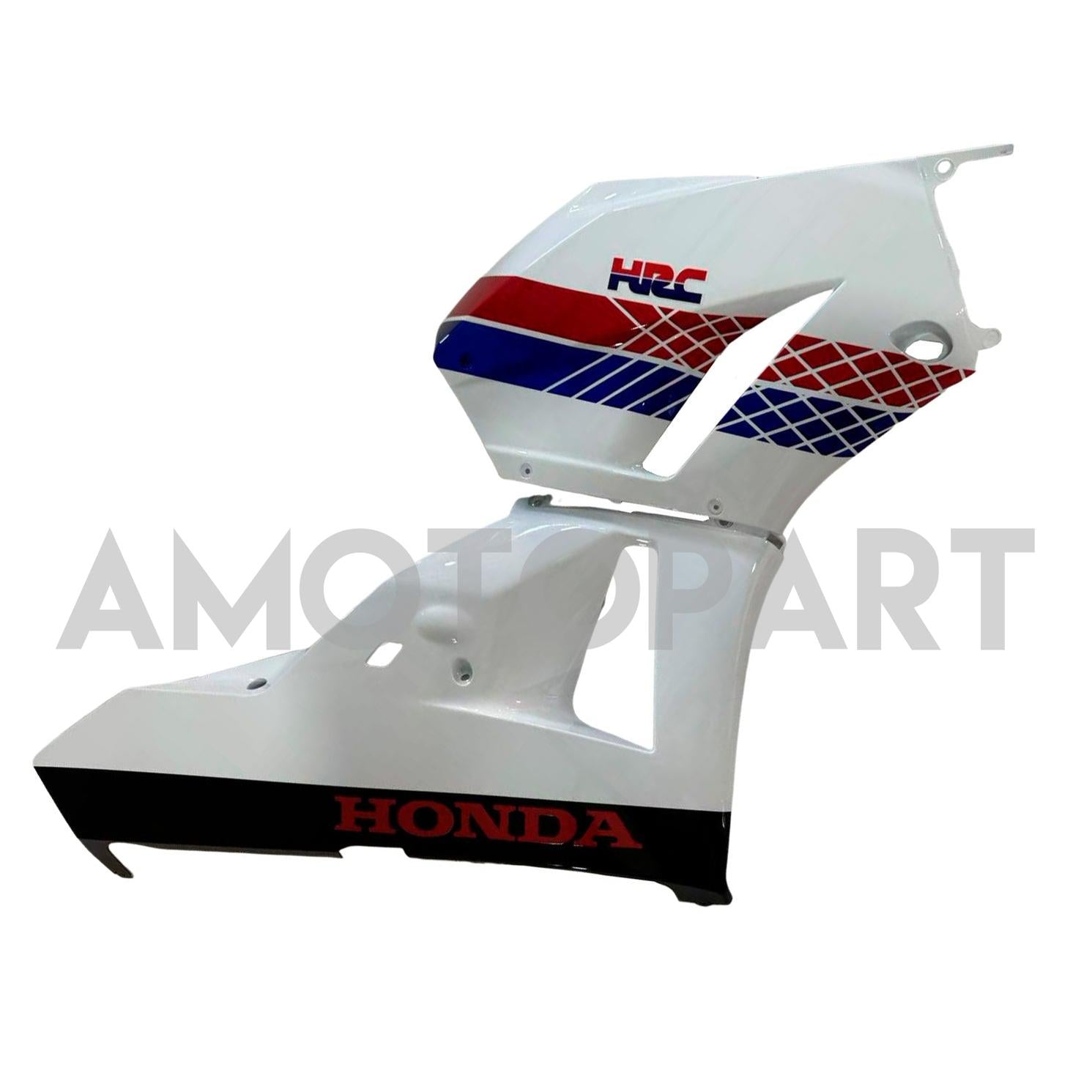 Amotopart Verkleidung für Honda CBR600 (2013–2020), Weiß&Blau&Rotes Trikot