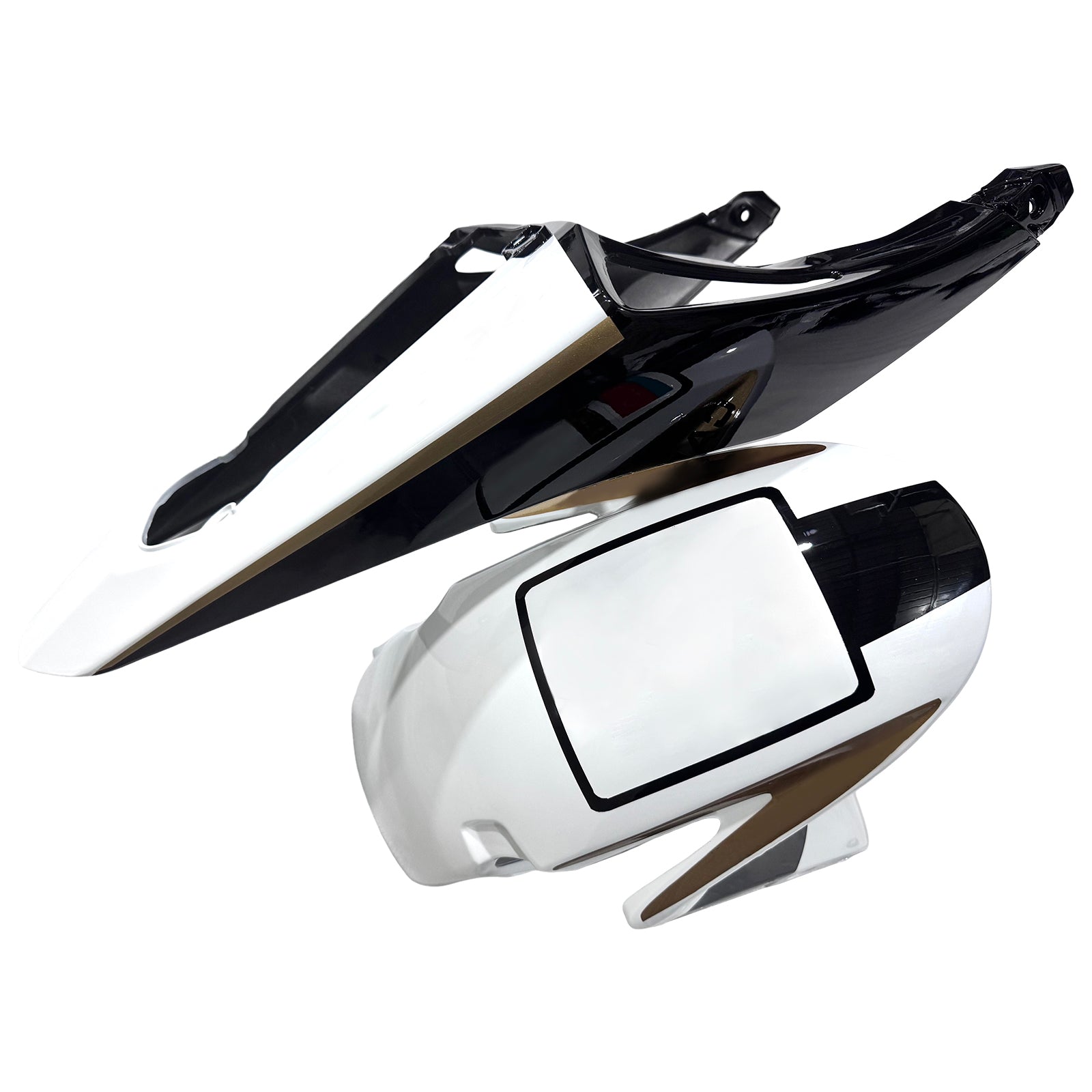 Amotopart 13-25 versão EUA. & Versão europeia 13-23 F5 CBR600RR Honda Black&Kit de carenagem White Style2