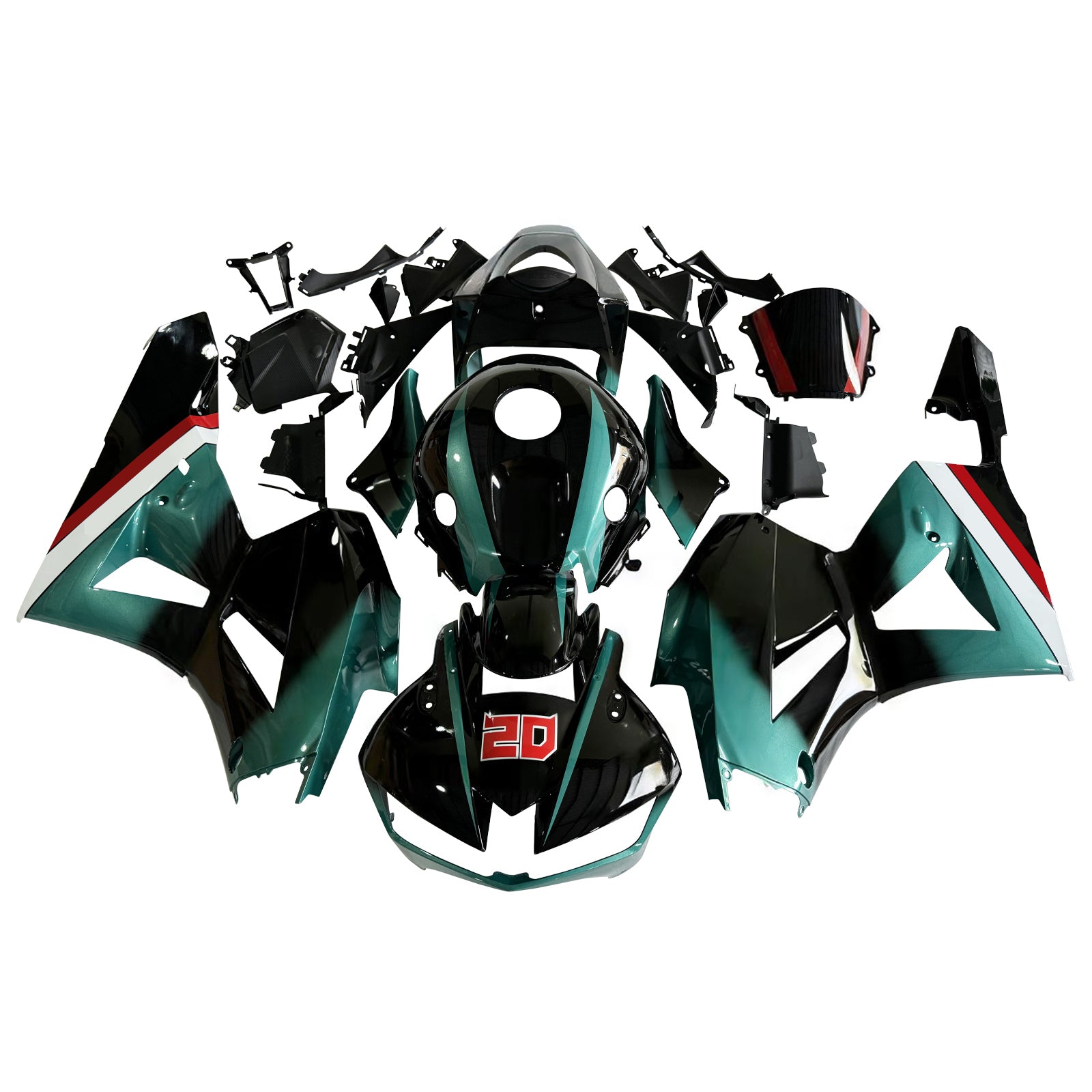 Amotopart 13-25 US ver. & 13-23 European ver. F5 CBR600RR Honda Blue Petronas Fairing Kit