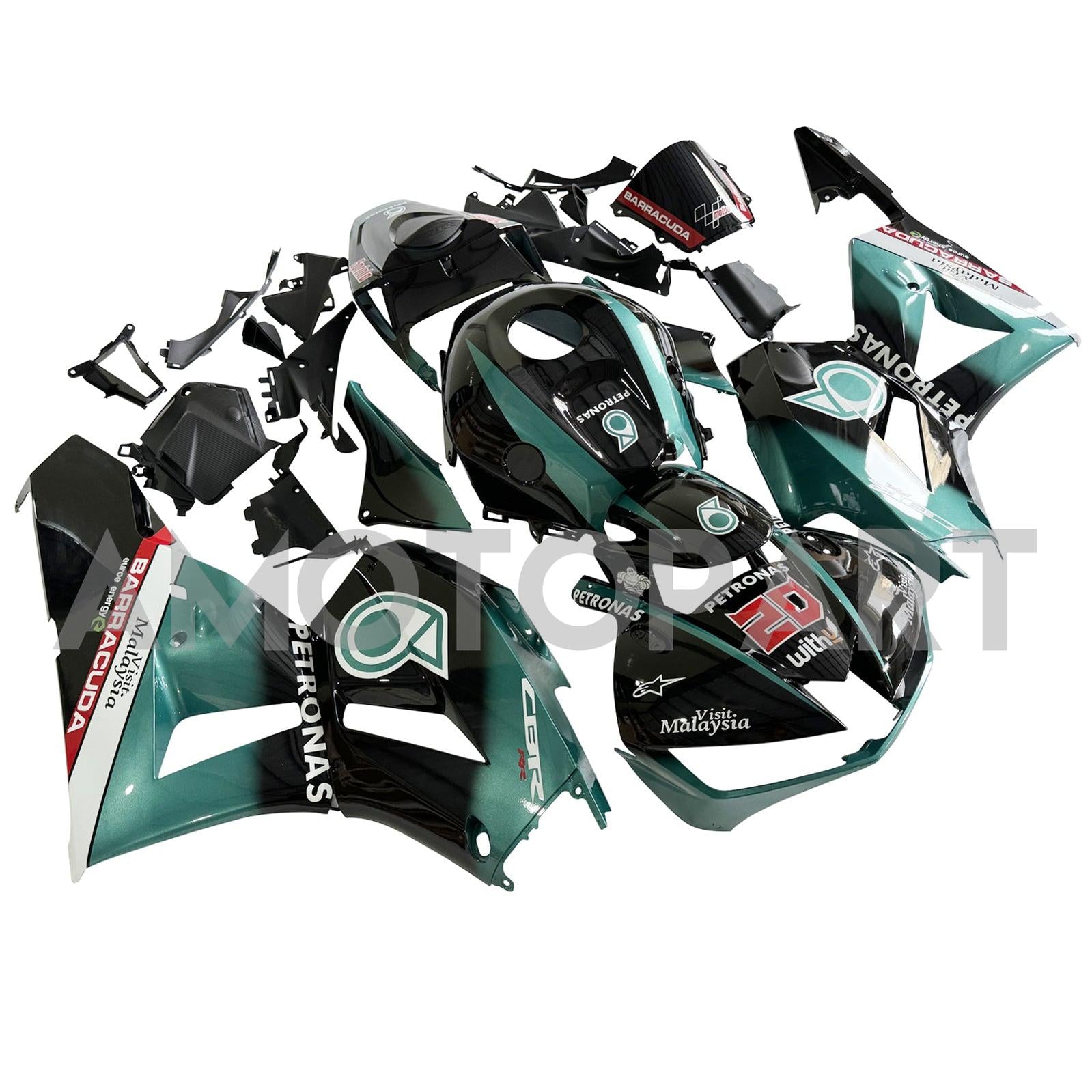 Amotopart 13-25 US verze. & Kapotážní sada pro Honda CBR600RR F5, evropská verze 13-23, modrá, Petronas