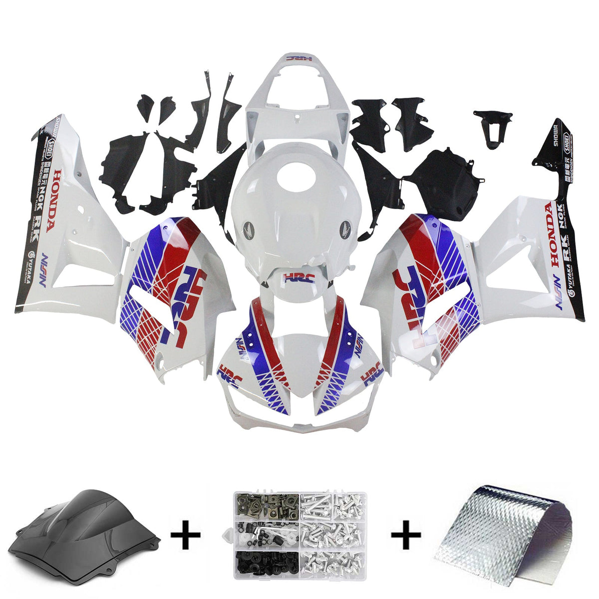 Amotopart 2013-2023 F5 CBR600RR Honda Red&Blue Style5 Fairing Kit