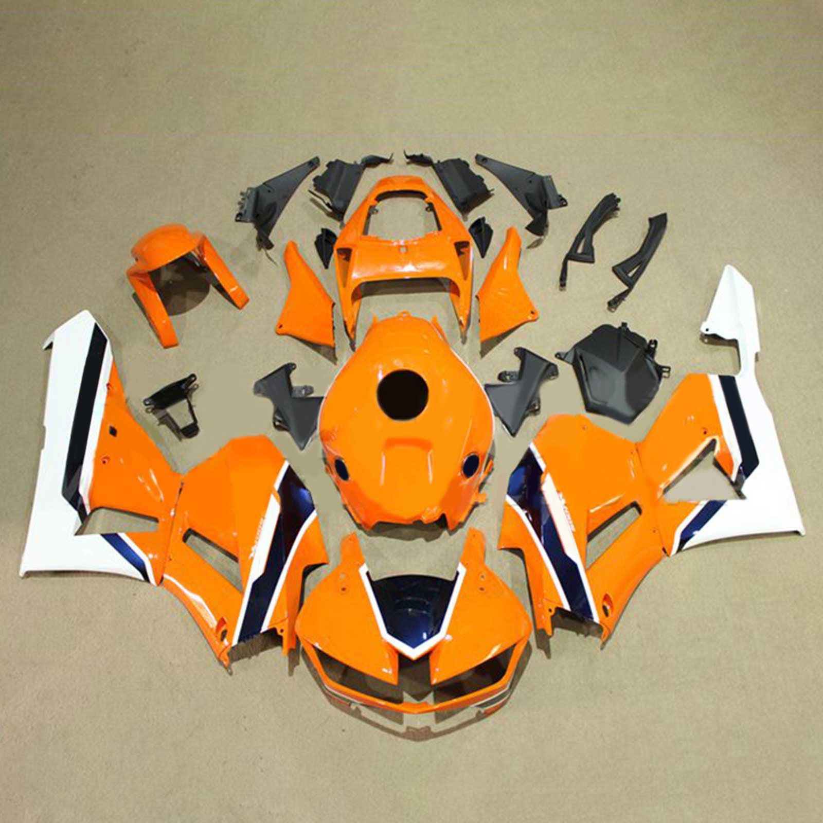 Amotopart 13-26 US ver. & 13-23 European ver. F5 CBR600RR Honda Orange&White Fairing Kit