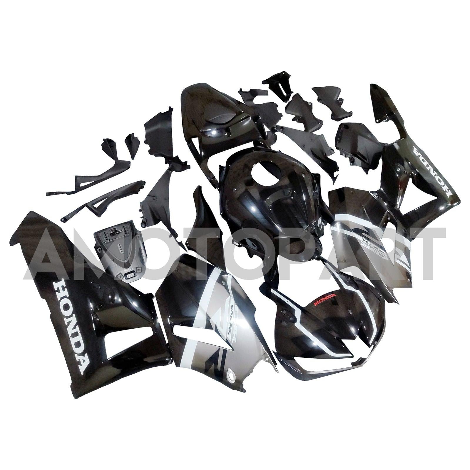 Amotopart 13-25 US ver. & 13-23 European ver. F5 CBR600RR Honda Black&Grey Fairing Kit