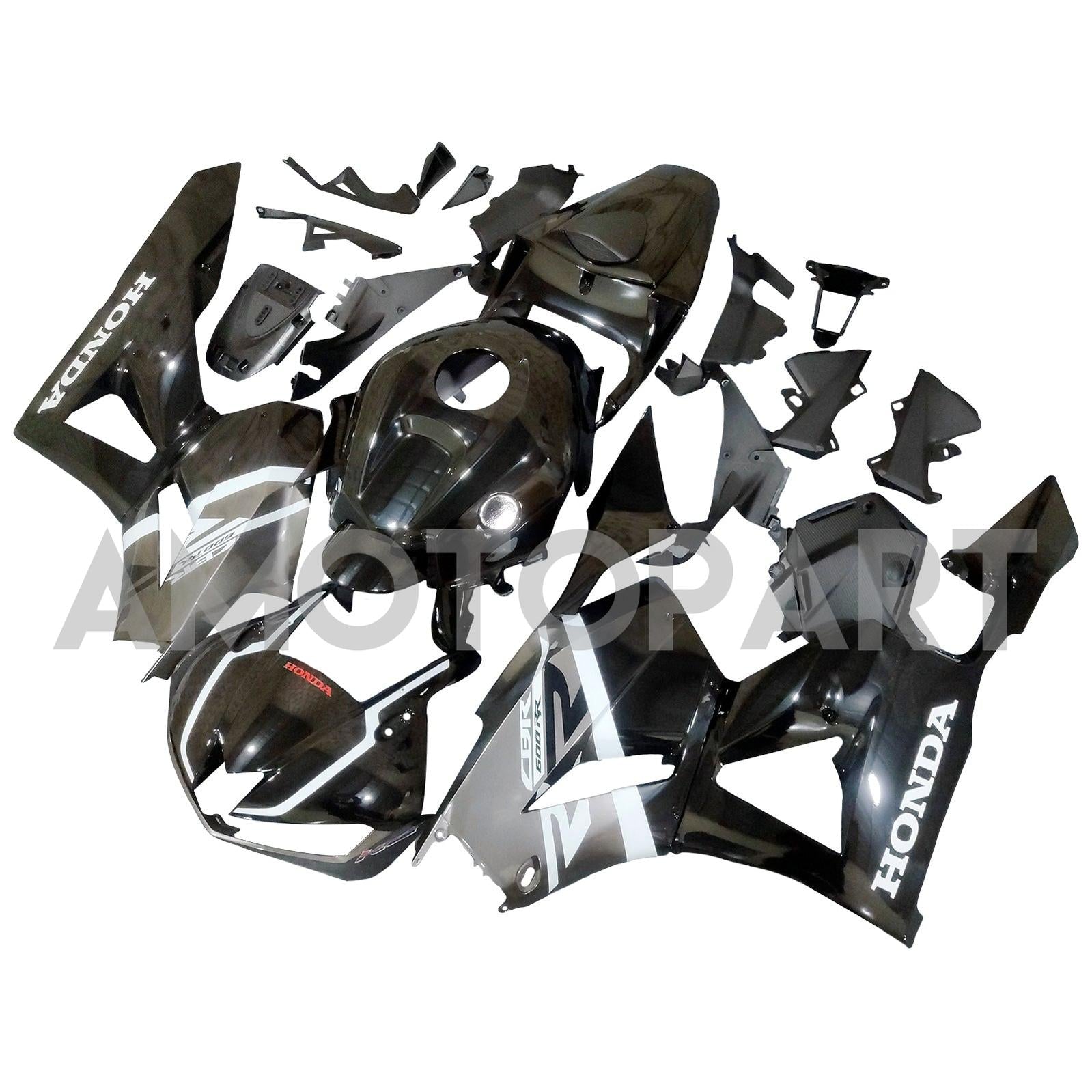 Amotopart 13-25 US ver. & 13-23 European ver. F5 CBR600RR Honda Black&Grey Fairing Kit
