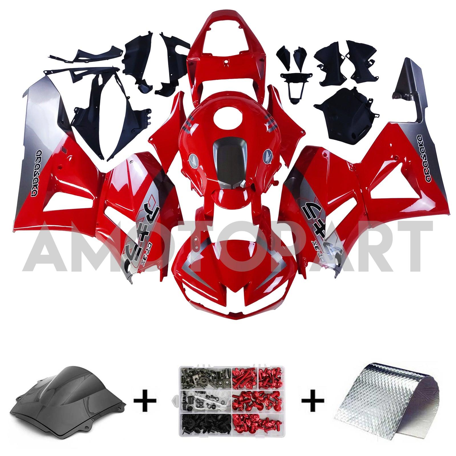 Amotopart 13-25 US ver. & 13-23 European ver. F5 CBR600RR Honda Red Fairing Kit