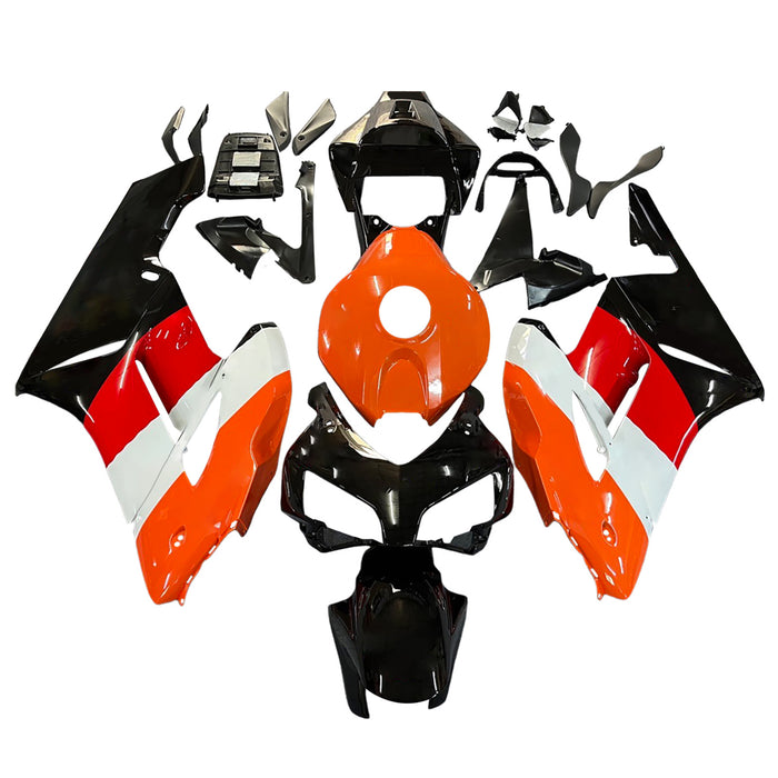 Amotopart Honda CBR1000RR 2004-2005 Black Orange Fairing Kit