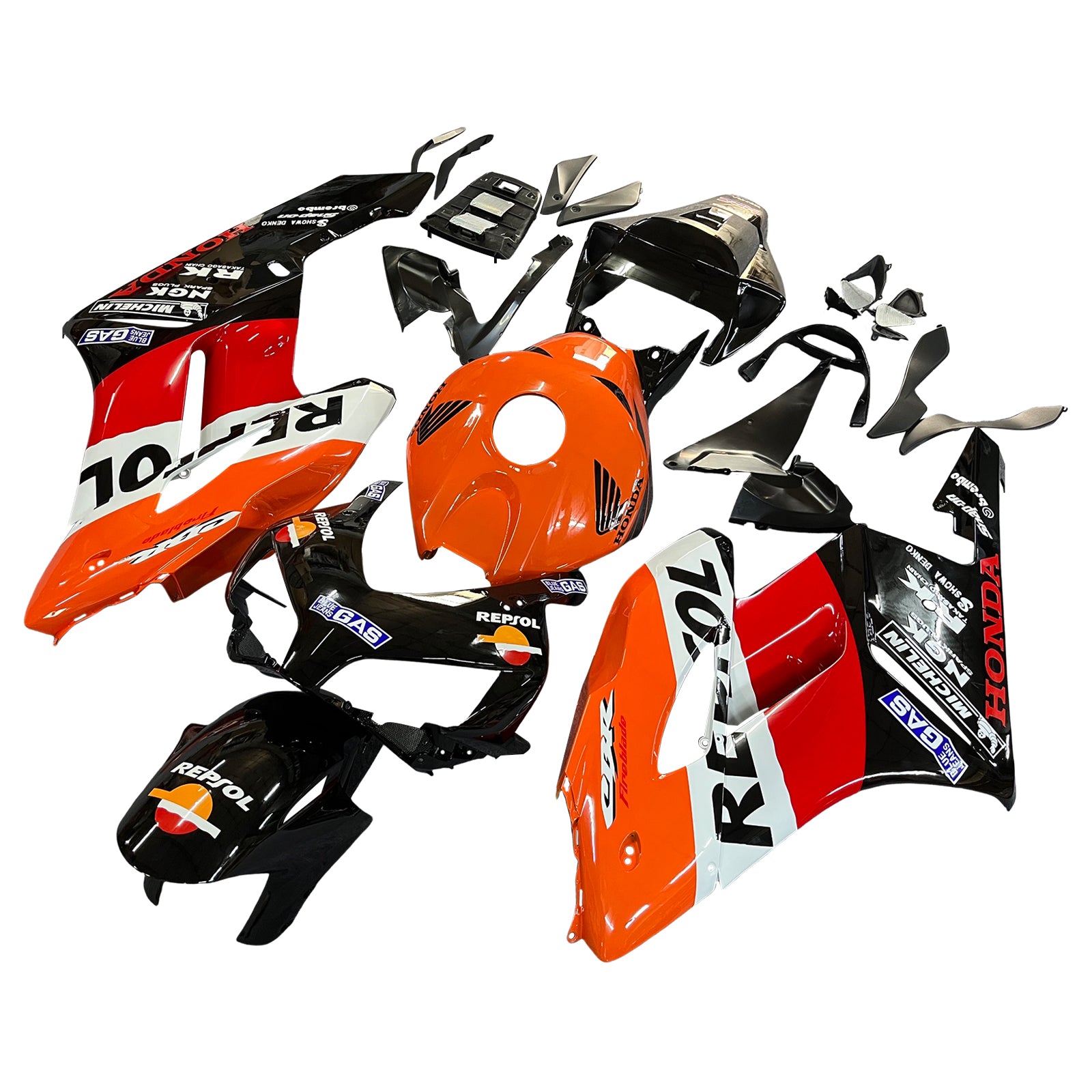 Amotopart Fairings Honda CBR1000RR 2004-2005 Fairing Repsol Racing Black Orange Fairing Kit