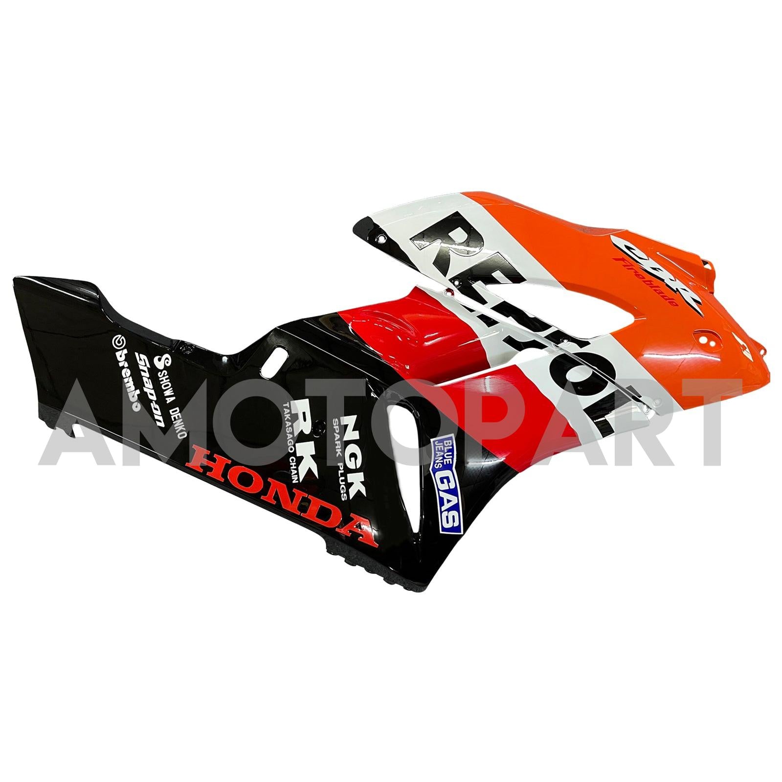 Fairings Amotopart Honda CBR1000RR 2004-2005 FAIRING REPSOL RACING Black Orange Fairring Kit