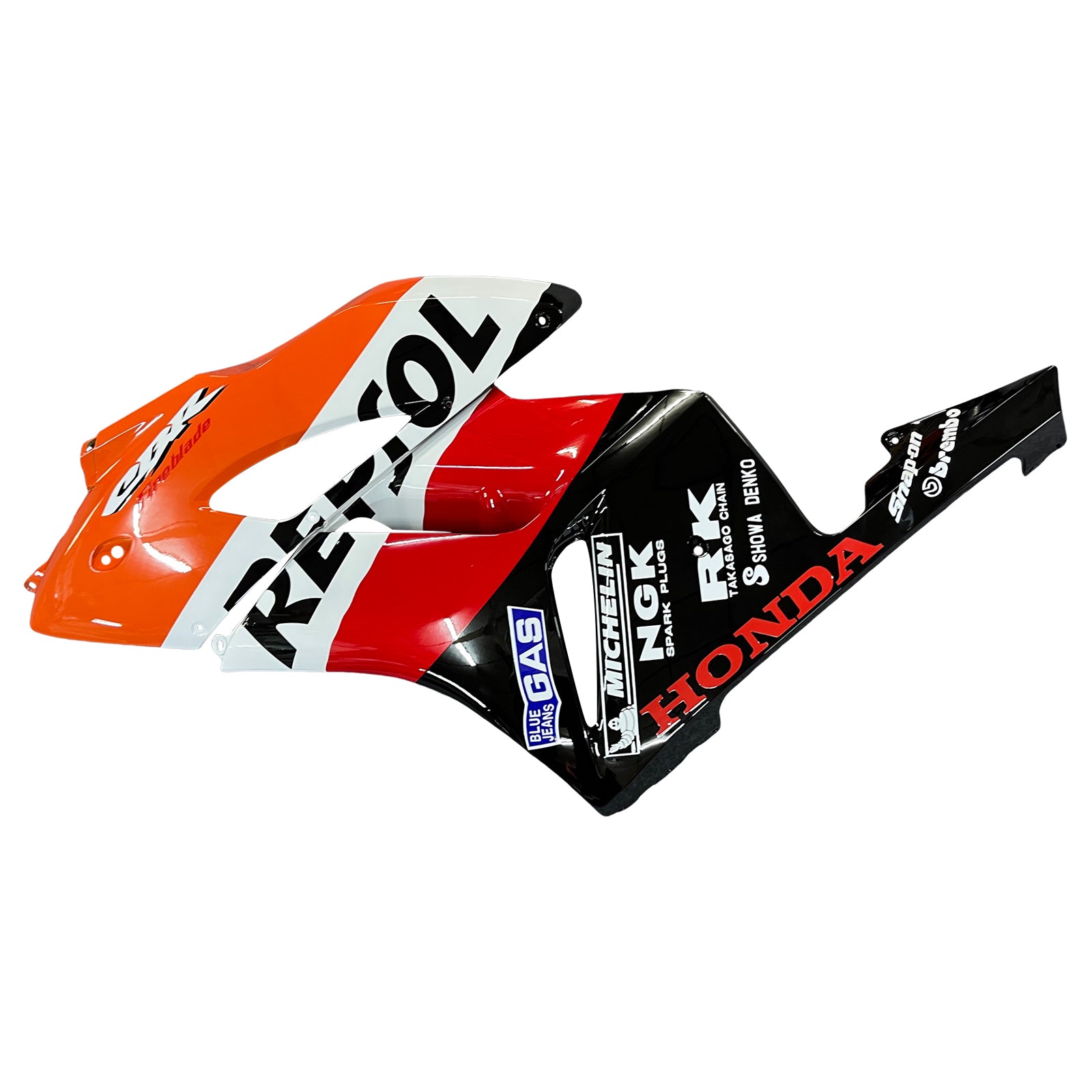 Amotopart Carene Honda CBR1000RR 2004-2005 Carena Repsol Racing Kit carena nero arancione