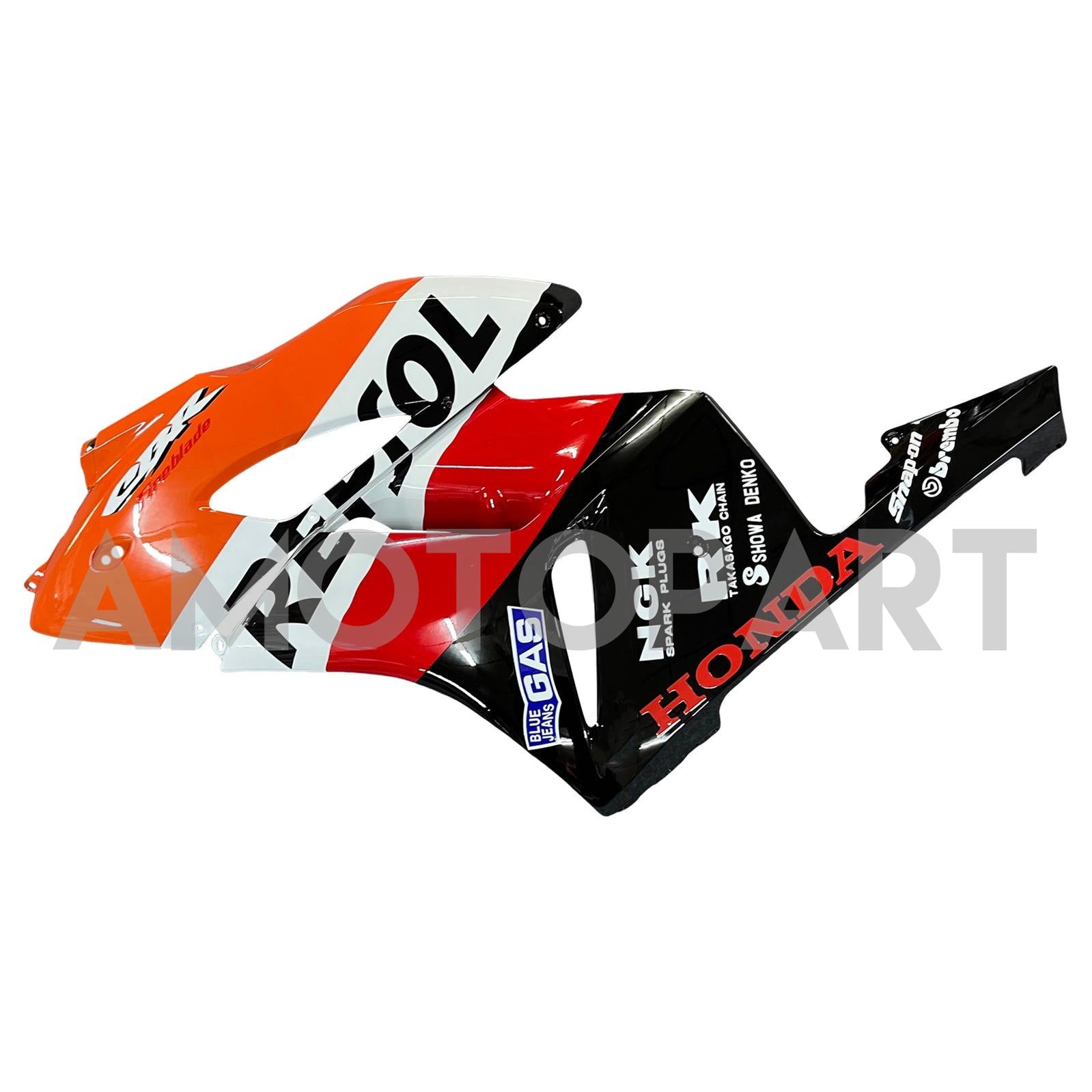 Amotopart Fairings Honda CBR1000RR 2004-2005 Fairing Repsol Racing Black Orange Fairing Kit