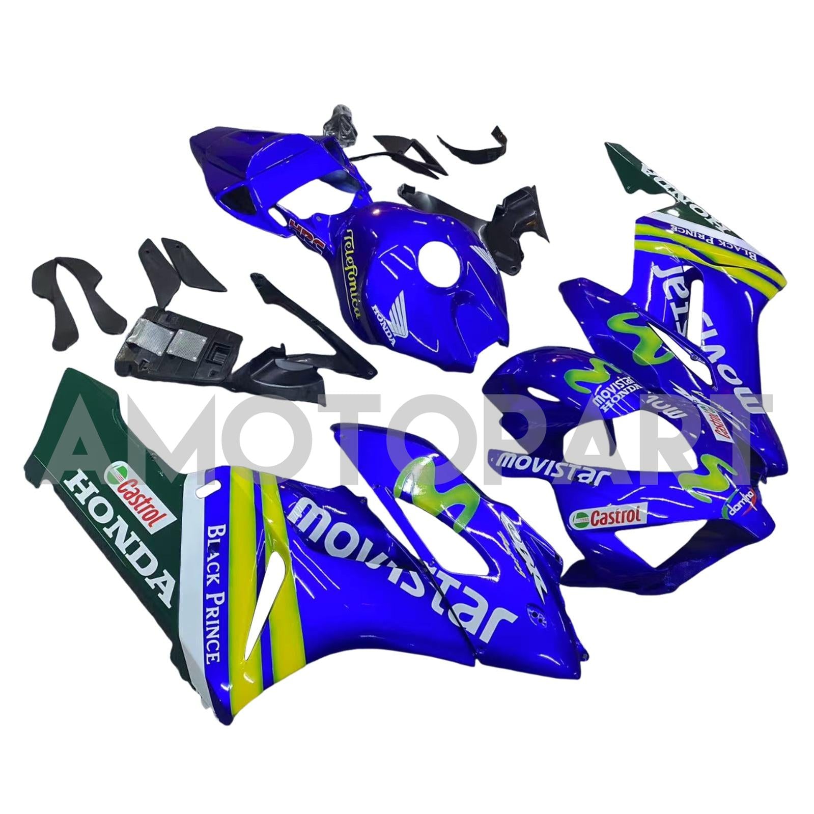 Amotopart 2004-2005 CBR1000RR Honda Fairring Blue Kit